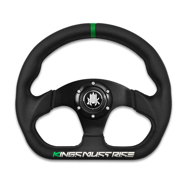 KMR D-Shape Leather Steering Wheel (Limited Edition) – Kings Must Rise