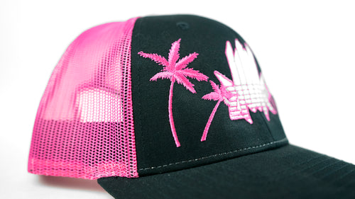 Retro Avenue Pink Mesh Snapback