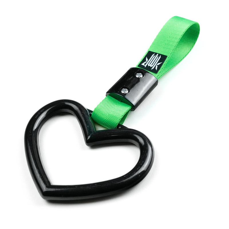 KMR. Tsurikawa Heart Handle (Green/Black)